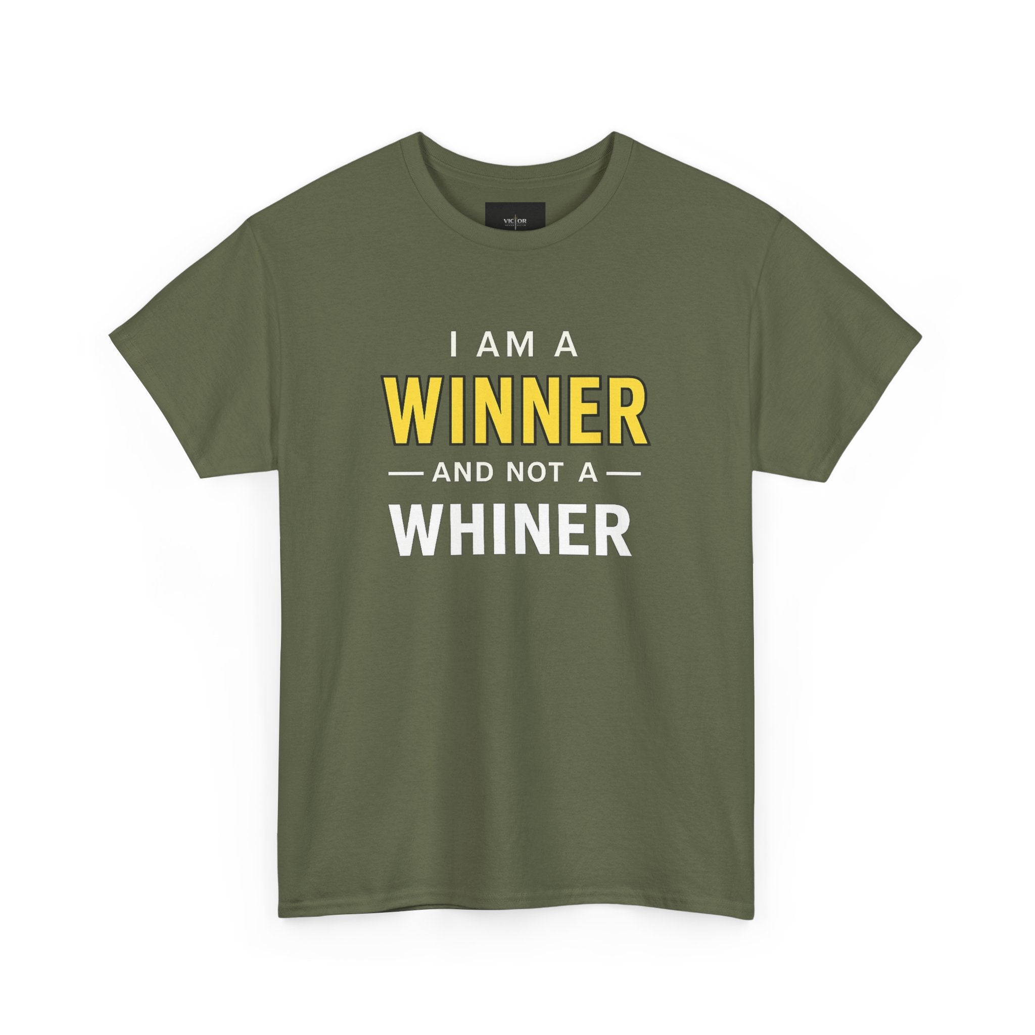 I Am A Winner And Not A Whiner Tee — Motivational Graphic T-Shirt