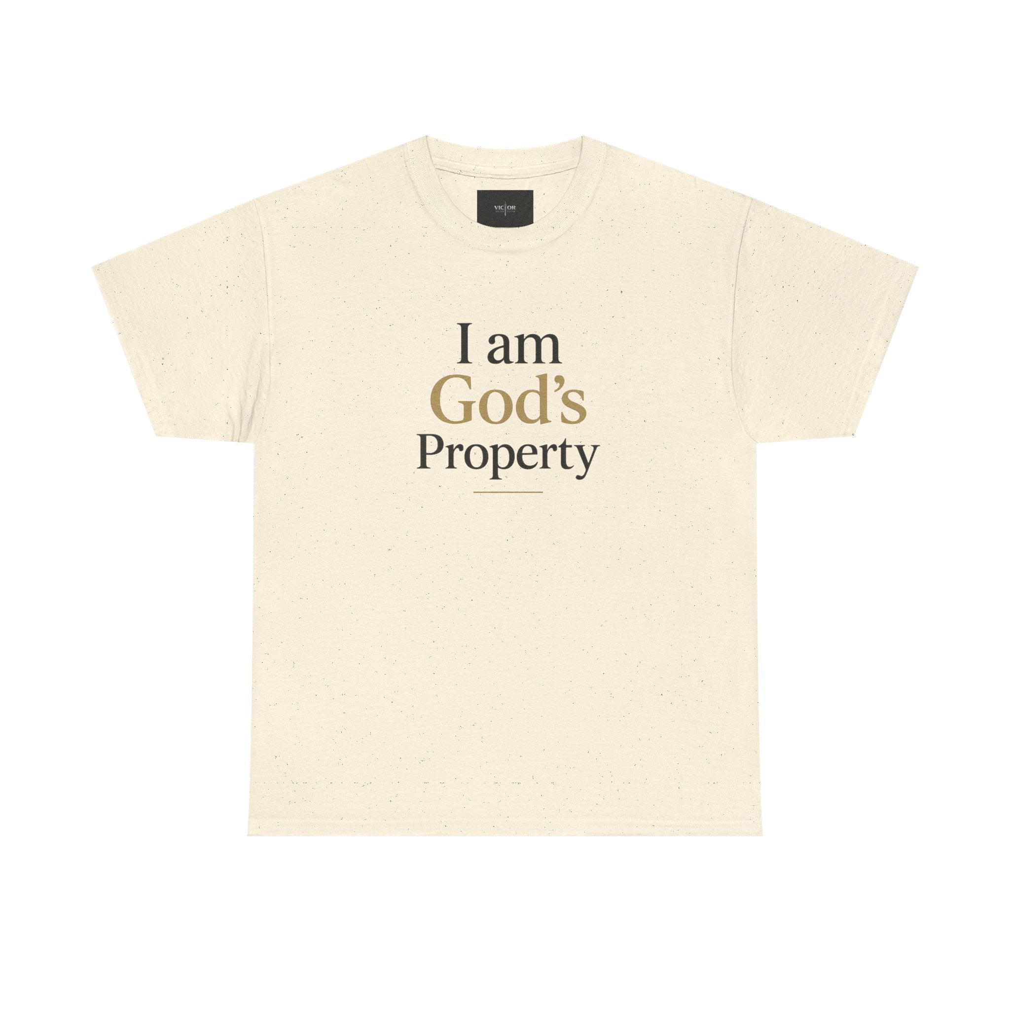 I Am God's Property Christian T-Shirt — Faith-Based Inspirational Tee