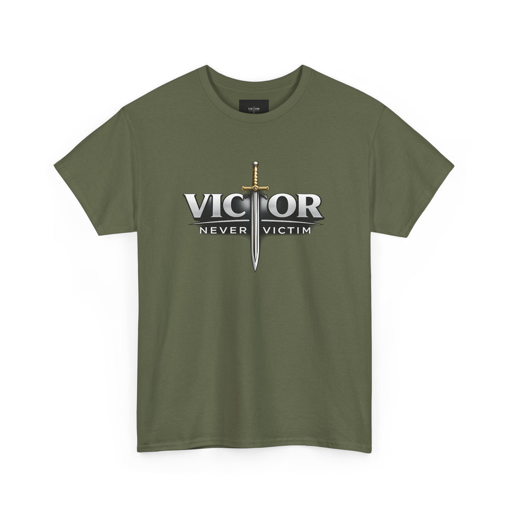 Victor Never Victim  Logo T‑Shirt — Walk in Victory!