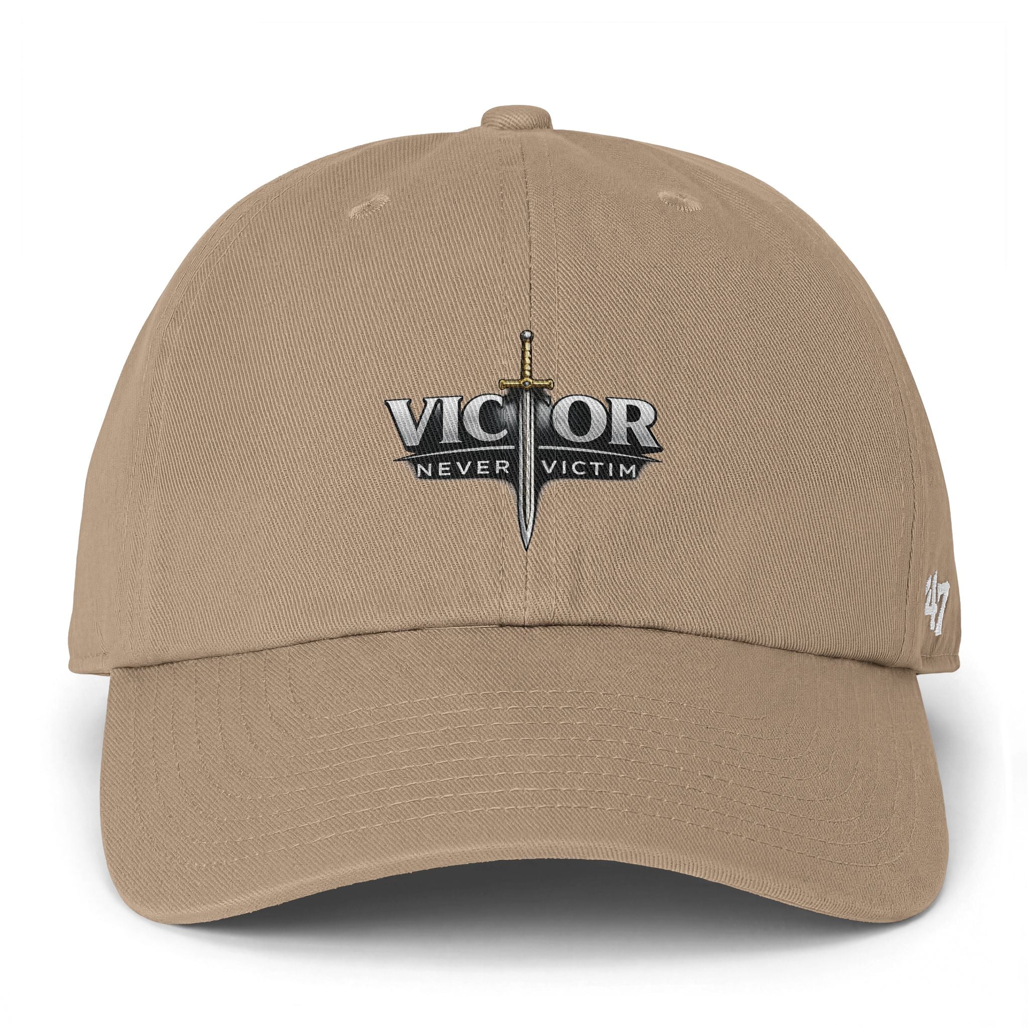 Victor Never Victim Logo Baseball Cap