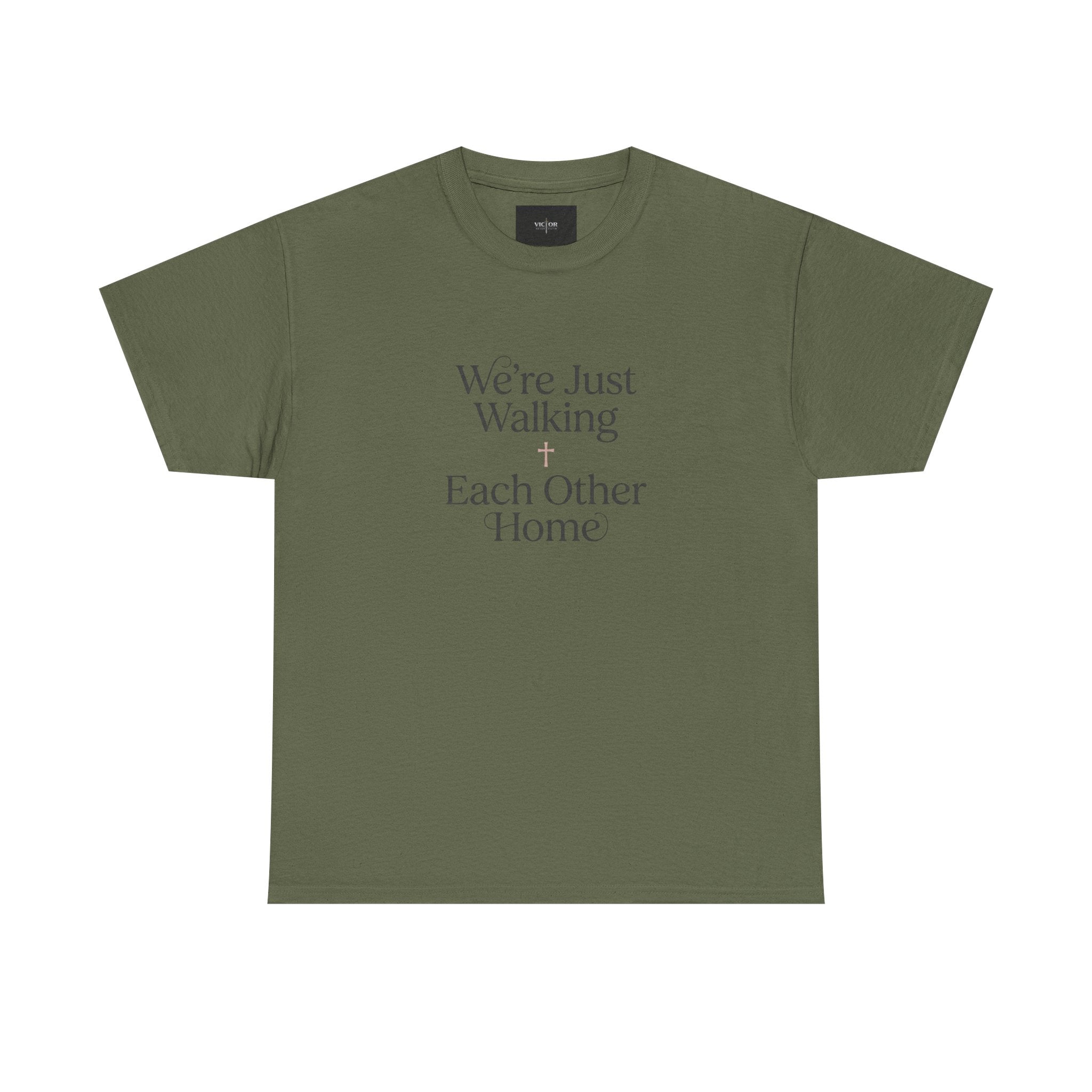 T-Shirt — “We’re Just Walking Each Other Home” Inspirational Quote Tee