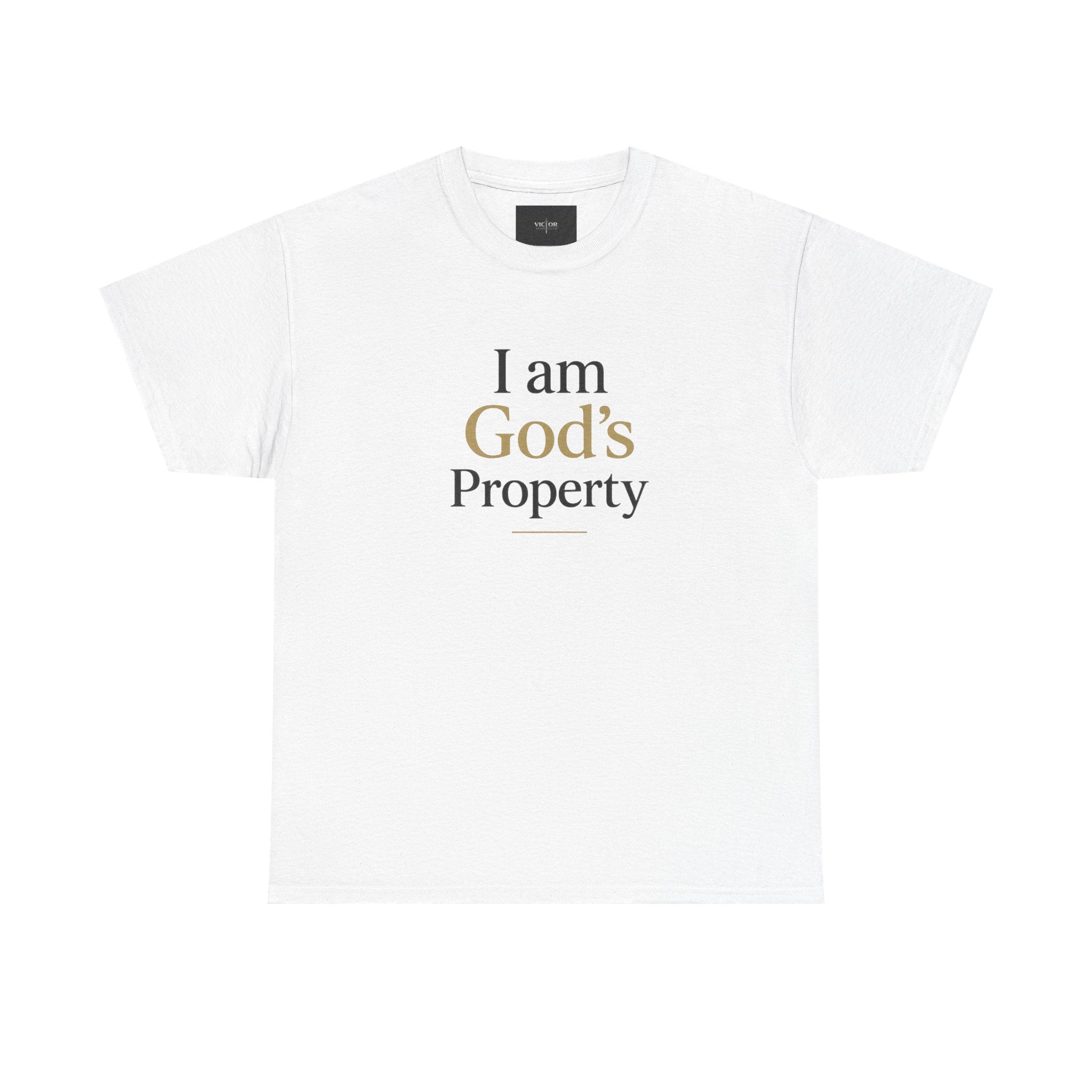 I Am God's Property Christian T-Shirt — Faith-Based Inspirational Tee
