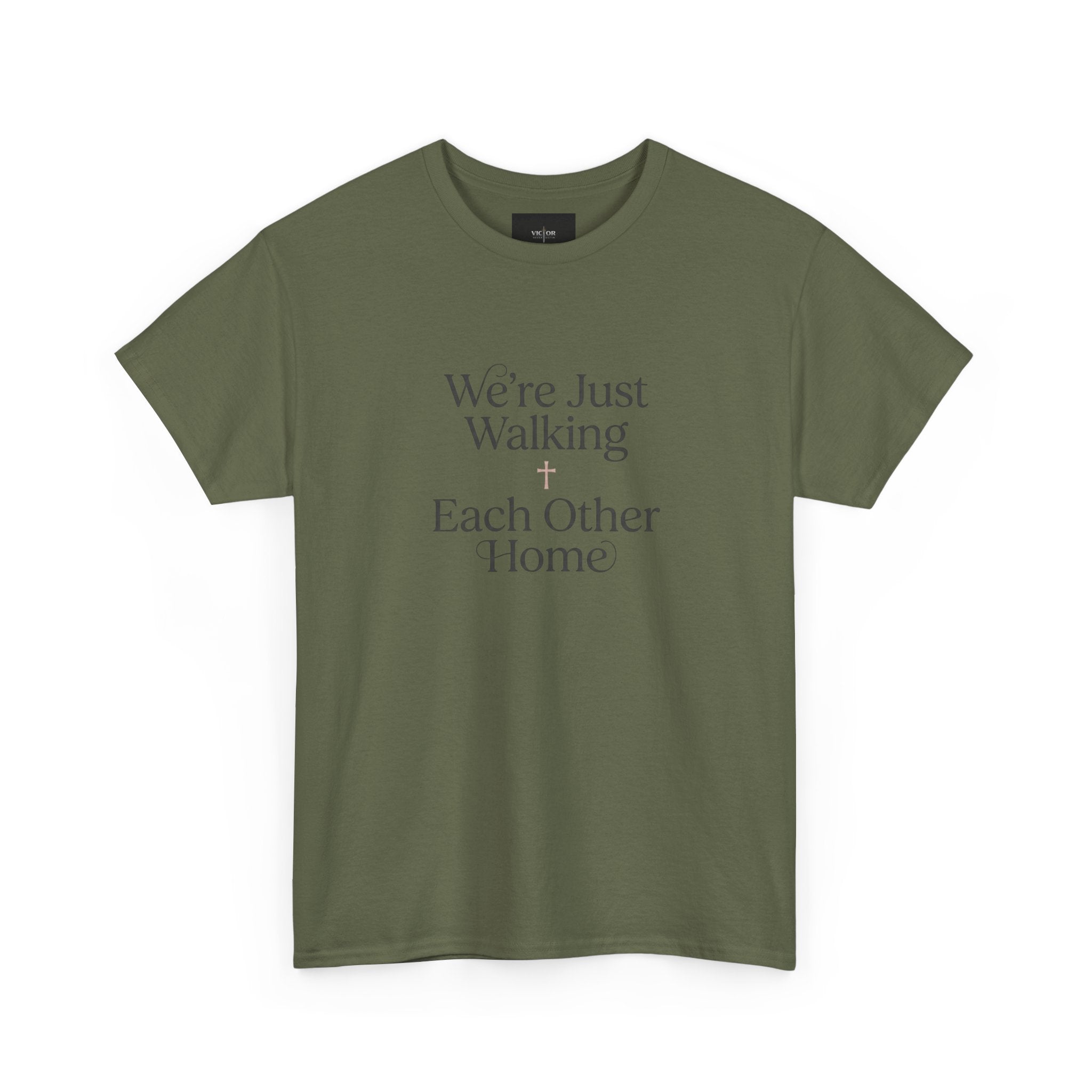 T-Shirt — “We’re Just Walking Each Other Home” Inspirational Quote Tee