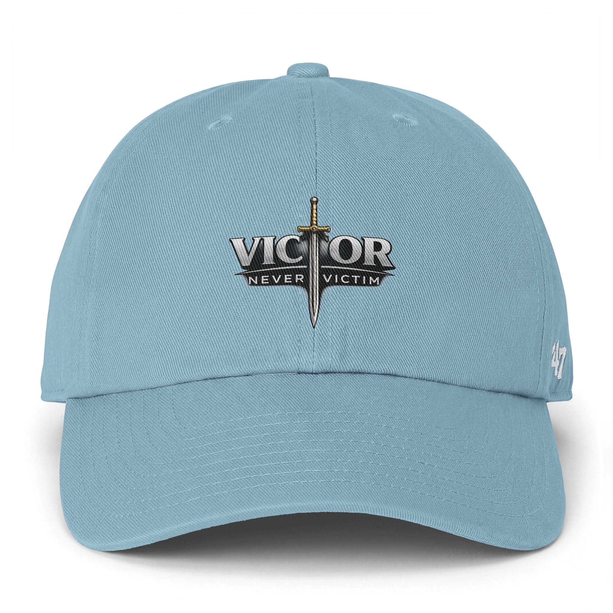 Victor Never Victim Logo Baseball Cap