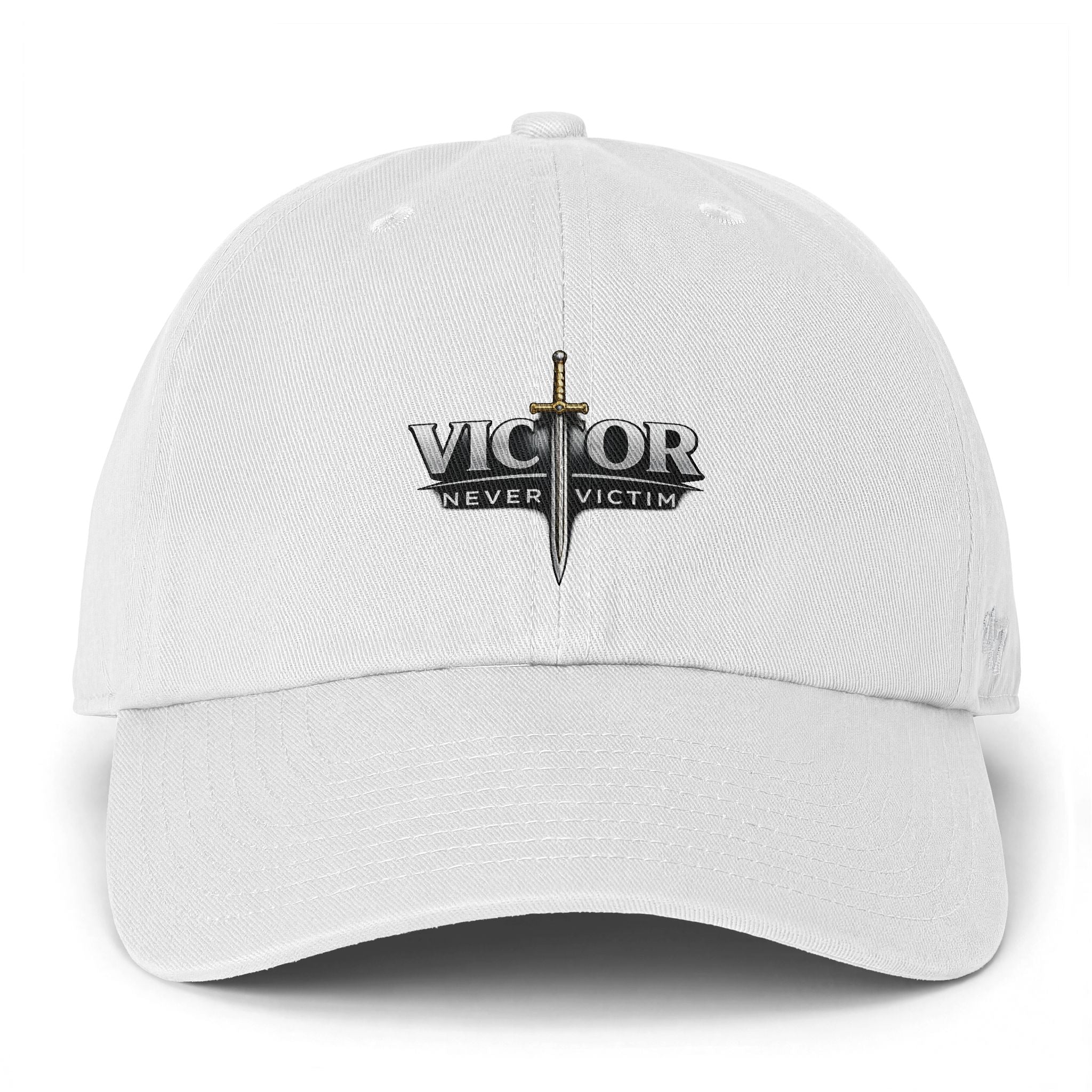Victor Never Victim Logo Baseball Cap