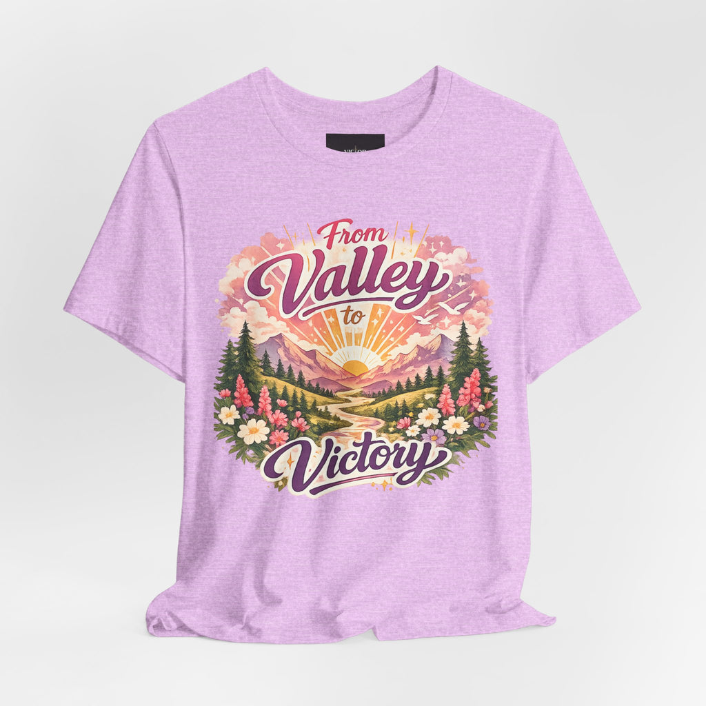 T-Shirt — "From Valley to Victory" Scenic Vintage Mountain Tee
