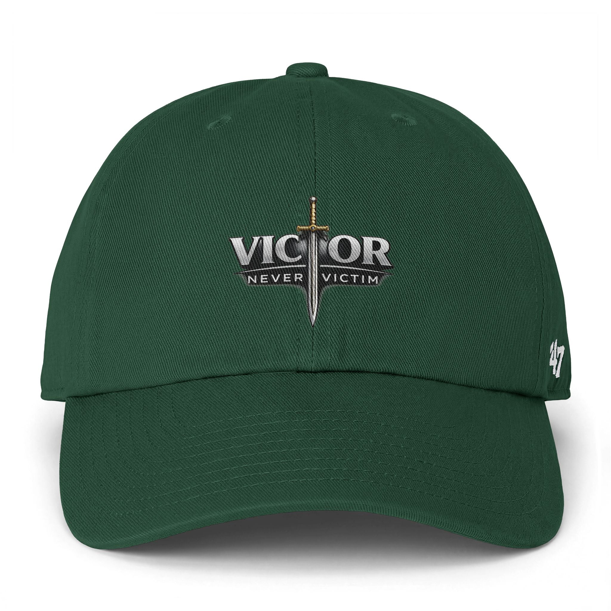 Victor Never Victim Logo Baseball Cap