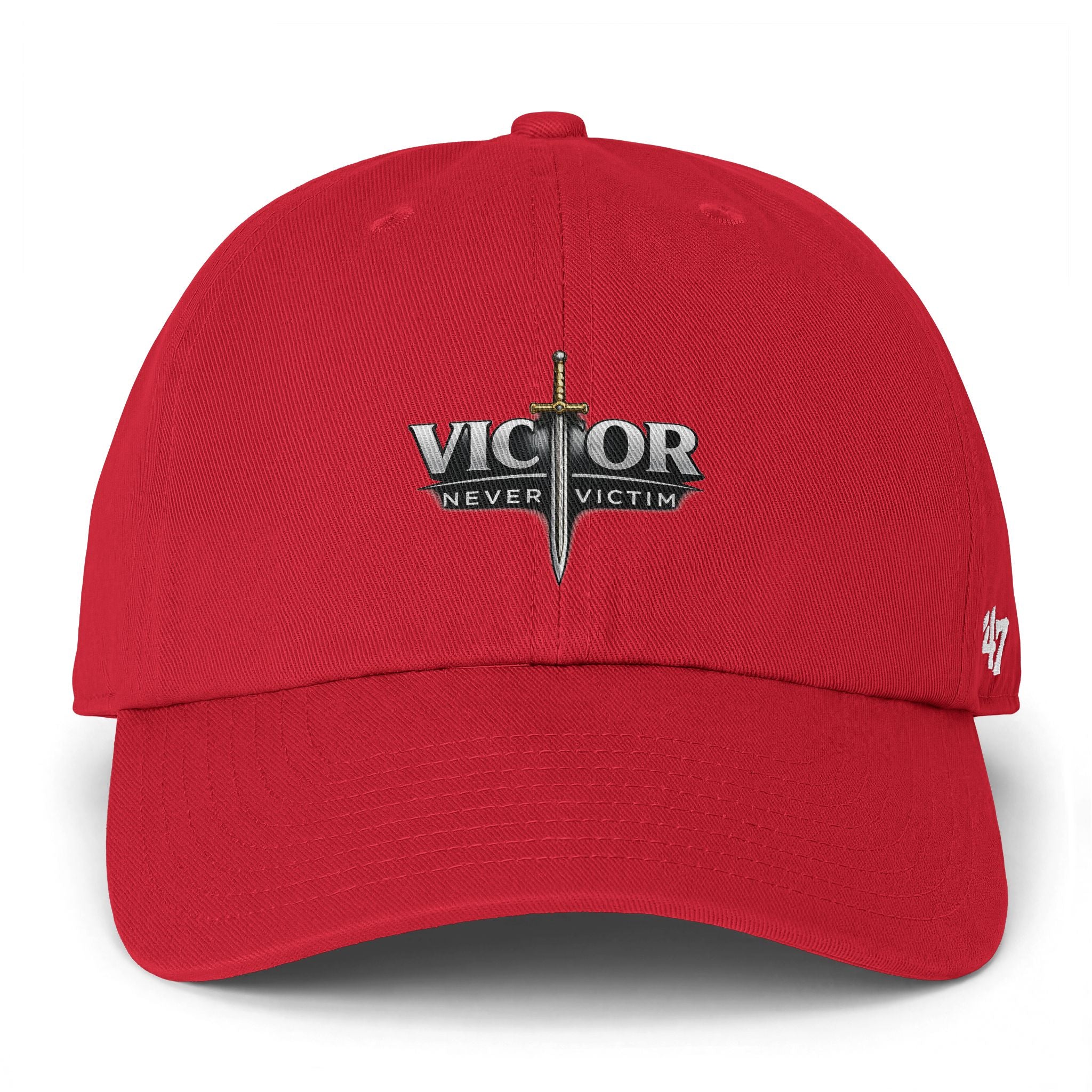 Victor Never Victim Logo Baseball Cap