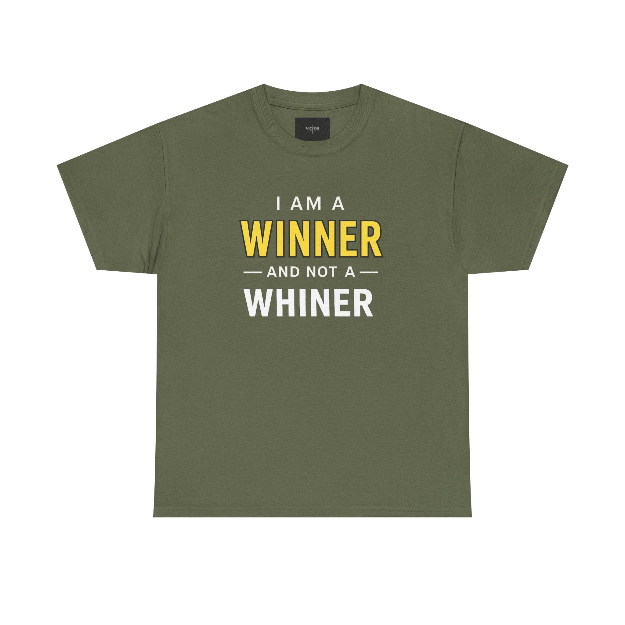 I Am A Winner And Not A Whiner Tee — Motivational Graphic T-Shirt