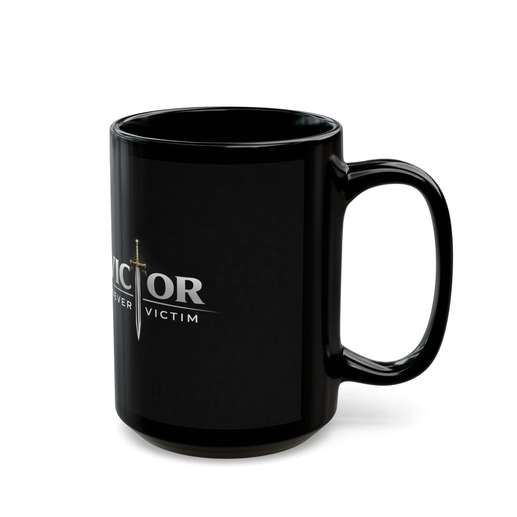 Victor Never Victim Logo Mug